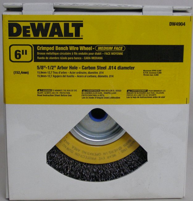 DeWalt 6" Wire Wheel Crimped Bench Mike